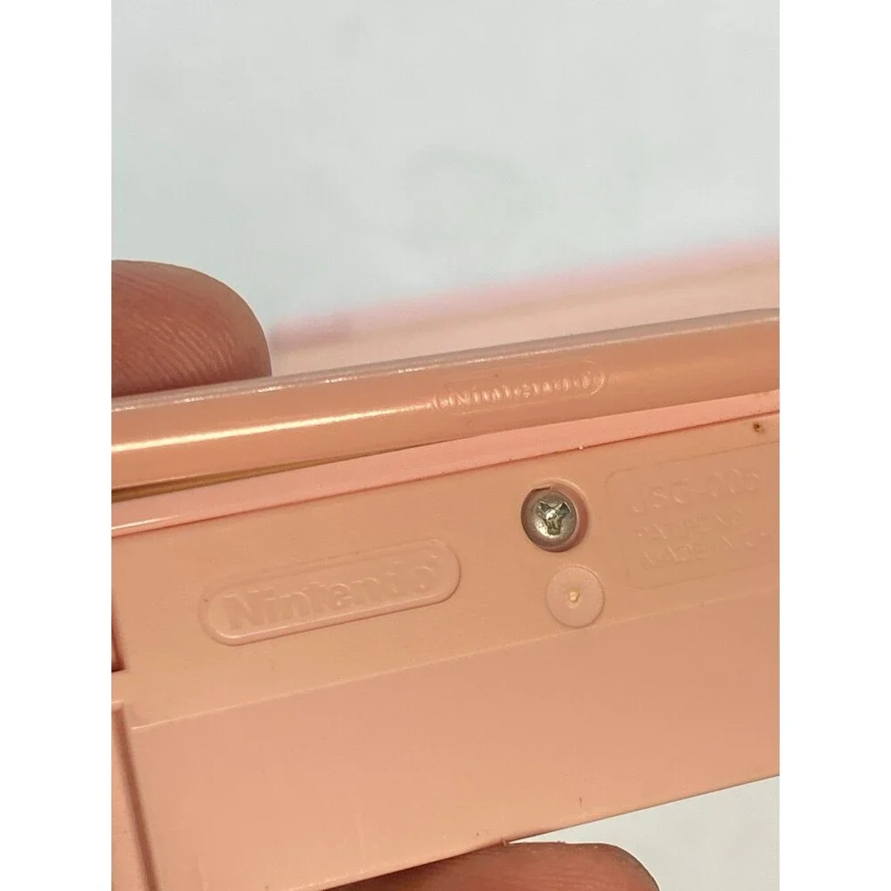 Nintendo DS Lite Coral Pink Handheld Console System Tested Working
